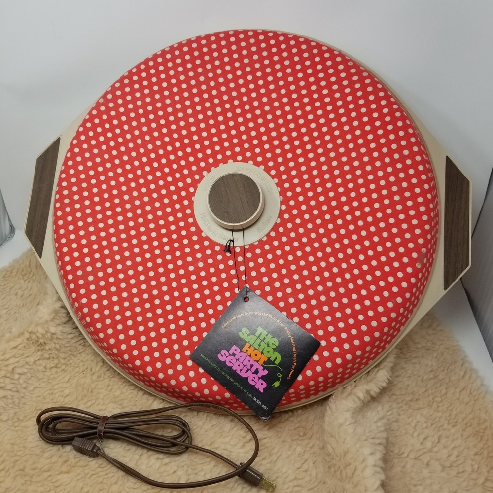 VTG‎ Mid-Century Modern Salton Hot Party Server Pizza Keeper Warmer NWT New!